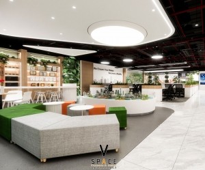 Phương án thiết kế nội thất văn phòng 1400m2 tại Thạch Thất Hà Nội