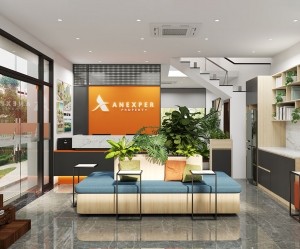 Dự án thiết kế văn phòng 170m2 Anexper Thủy Nguyên
